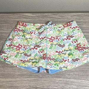 Hanna Andersson Floral Swim Skort Skirt 140 / 10